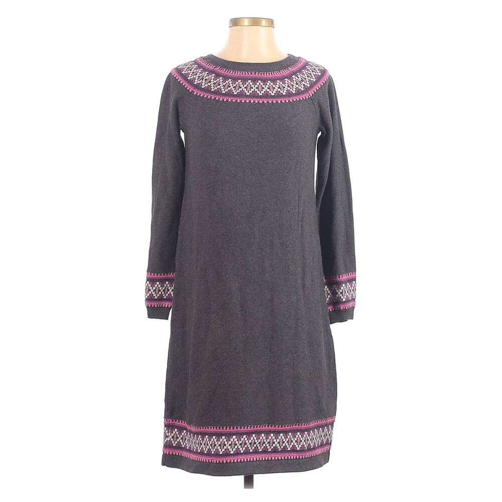 Hanna Andersson Sweater Dress Fair‎ Isle Nordic S